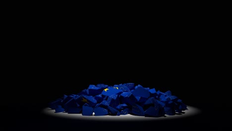 EU-Zusammenbruch-Flagge-Europa-Europäische-Union-4k